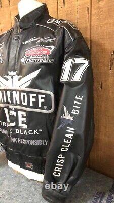 Smirnoff Ice #17 Matt Kenseth NASCAR Jacket Men's M JH Design Roush Racing Ford