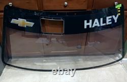 Spire Motorsports Race Used Justin Haley #7 Chevy Talladega Windshield NASCAR