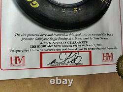 TONY STEWART 20 AUTOGRAPHED RACE USED TIRE 24Kt COIN NASCAR WINSTON CUP CHAMP LE