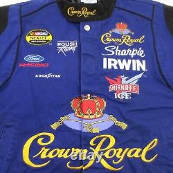 Team Caliber NASCAR Jacket Medium Crown Royal Roush Racing Nextel Cup Series