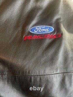 Team Marines Ford Racing Leather High Quality Jacket, #25 Busch Series Size XL