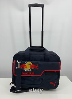 Team Red Bull Racing Puma Rolling Bag Briefcase Team Issued with Laptop Case RARE