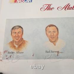 The Alabama Gang Bobbie, Donnie Allison, Red Farmer Autograph Poster- COA