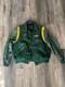 Tomkin John Deere Motorsports Chad Little #23 Wool Leather Varsity Jacket Size