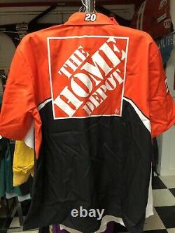 Tony Stewart Home Depot Signed Autographed Nascar Race Used Pit Crew Shirt M
