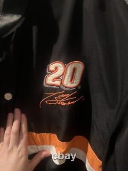 Tony Stewart NASCAR #20 Leather Racing Reversible Jacket AUTOGRAPHED Large