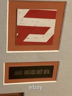 Tony Stewart Picture Mounted Memories Huge Race Used Metal Windshield Suit Tire