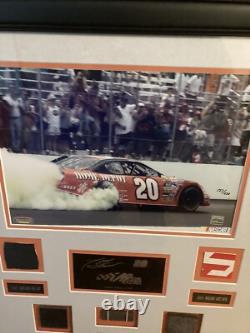 Tony Stewart Picture Mounted Memories Huge Race Used Metal Windshield Suit Tire