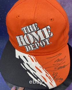 Tony Stewart SIGNED/INSCRIBED Home Depot 1st CUP WIN Victory Lane Hat Richmond