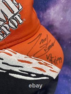 Tony Stewart SIGNED/INSCRIBED Home Depot 1st CUP WIN Victory Lane Hat Richmond