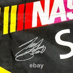 Tony Stewart signed 3x5 CHAMPIONSHIP FLAG OFFICE DEPOT 2011 NASCAR SPRINT CUP