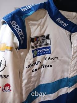 Trackhouse Racing Race Used telcel Chevy Pit Crew Firesuit NASCAR Daniel Suarez