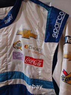 Trackhouse Racing Race Used telcel Chevy Pit Crew Firesuit NASCAR Daniel Suarez