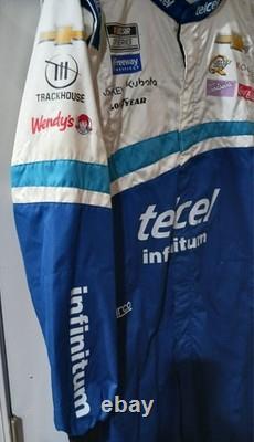 Trackhouse Racing Race Used telcel Chevy Pit Crew Firesuit NASCAR Daniel Suarez
