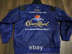 ULTRA RARE Crown Royal NASCAR Jacket High Quality Kurt Busch Men's Size L Large