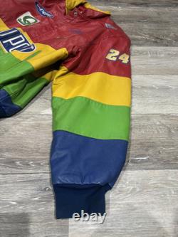 USA Leather JEFF GORDON #24 Dupont Mens XL CHASE BRAND NASCAR Race Jacket
