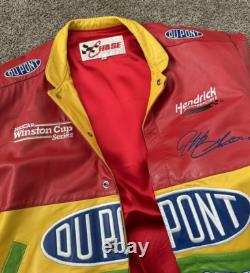 USA Leather JEFF GORDON #24 Dupont Mens XL CHASE BRAND NASCAR Race Jacket
