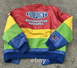 USA Leather JEFF GORDON #24 Dupont Mens XL CHASE BRAND NASCAR Race Jacket