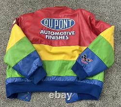 USA Leather JEFF GORDON #24 Dupont Mens XL CHASE BRAND NASCAR Race Jacket
