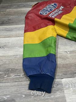 USA Leather JEFF GORDON #24 Dupont Mens XL CHASE BRAND NASCAR Race Jacket