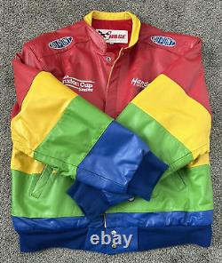 USA Leather JEFF GORDON #24 Dupont Mens XL CHASE BRAND NASCAR Race Jacket