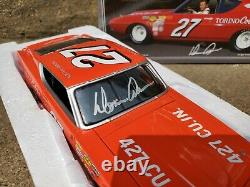 University Of Racing Legends Donnie Allison Signed 1969 Torino #27 124 Car