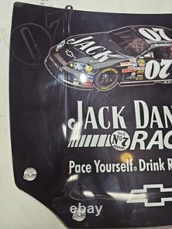 Used 2007 Jack Daniels Whiskey Chevrolet Chevy Nascar Racing Hood Sign Game Room