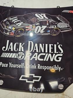 Used 2007 Jack Daniels Whiskey Chevrolet Chevy Nascar Racing Hood Sign Game Room