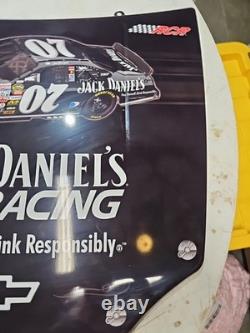 Used 2007 Jack Daniels Whiskey Chevrolet Chevy Nascar Racing Hood Sign Game Room