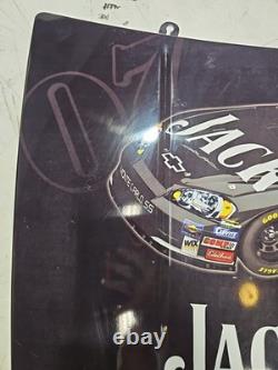 Used 2007 Jack Daniels Whiskey Chevrolet Chevy Nascar Racing Hood Sign Game Room