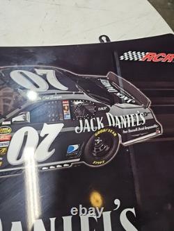 Used 2007 Jack Daniels Whiskey Chevrolet Chevy Nascar Racing Hood Sign Game Room