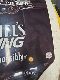 Used 2007 Jack Daniels Whiskey Chevrolet Chevy Nascar Racing Hood Sign Game Room