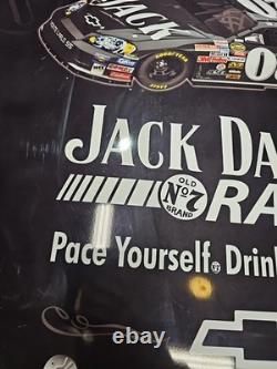 Used 2007 Jack Daniels Whiskey Chevrolet Chevy Nascar Racing Hood Sign Game Room