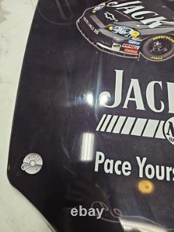 Used 2007 Jack Daniels Whiskey Chevrolet Chevy Nascar Racing Hood Sign Game Room