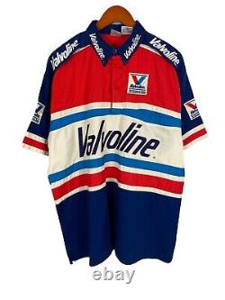 VINTAGE 90's NASCAR Valvoline Racing Mark Martin Pit Crew Mechanics Shirts XL