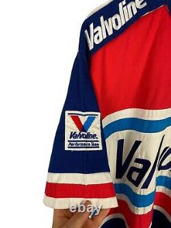 VINTAGE 90's NASCAR Valvoline Racing Mark Martin Pit Crew Mechanics Shirts XL