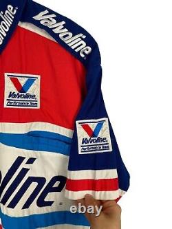 VINTAGE 90's NASCAR Valvoline Racing Mark Martin Pit Crew Mechanics Shirts XL