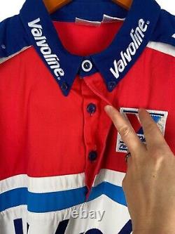 VINTAGE 90's NASCAR Valvoline Racing Mark Martin Pit Crew Mechanics Shirts XL