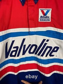 VINTAGE 90's NASCAR Valvoline Racing Mark Martin Pit Crew Mechanics Shirts XL