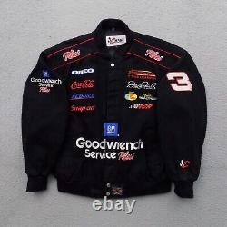 VINTAGE Chase Authentics Dale Earnhardt 3 Goodwrench Nascar Racing Jacket Mens L