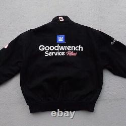 VINTAGE Chase Authentics Dale Earnhardt 3 Goodwrench Nascar Racing Jacket Mens L