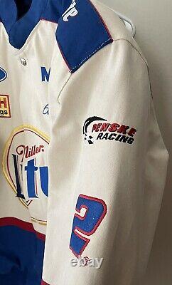 VINTAGE JH Rusty Wallace NASCAR jacket RARE Miller Lite Racing Size L Large