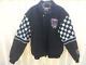 Vintage Nascar 50th Anniversary Jeff Hamilton Racing Black Leather Jacket Xl