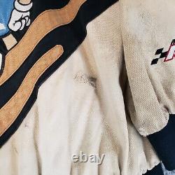 VINTAGE NASCAR Jacket Mens Extra Large Black Elliott Sadler M&M's Jeff Hamilton