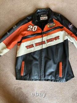 VINTAGE NASCAR Tony Stewart leather Jacket CHASE Authentics Racing large