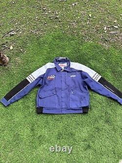 VINTAGE RACING CHAMPIONS APPAREL NASCAR Lined Blue Black Jacket Men's Size XL