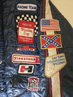 VTG 80s RJ Reynolds Tobacco Nascar USA Winston Cup Puffer Jacket Coat