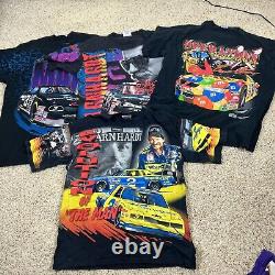 VTG 90s Racing NASCAR M&M Dale Earnhardt All Over Print Shirt Bundle