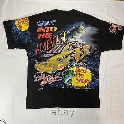 VTG Dale Earnhardt Chase Bass Pro Shops The Thrill Of The Strike AOP Shirt 2XL