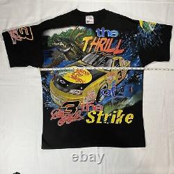 VTG Dale Earnhardt Chase Bass Pro Shops The Thrill Of The Strike AOP Shirt 2XL